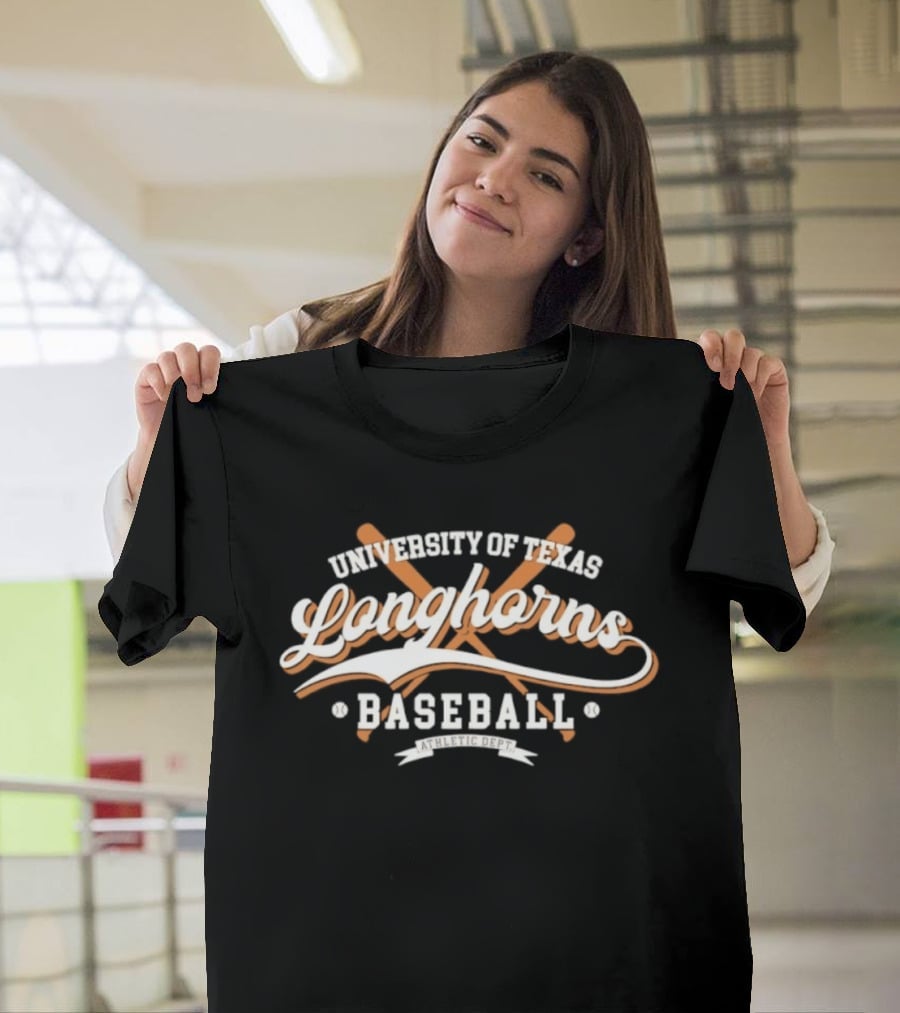 University Of Texas Longhorns Baseball Athletic Dept T-Shirt
