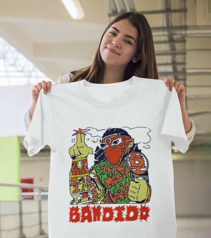 Most Wanted Bandido Lucha Libre Wrestler Suplex Champion T-Shirt