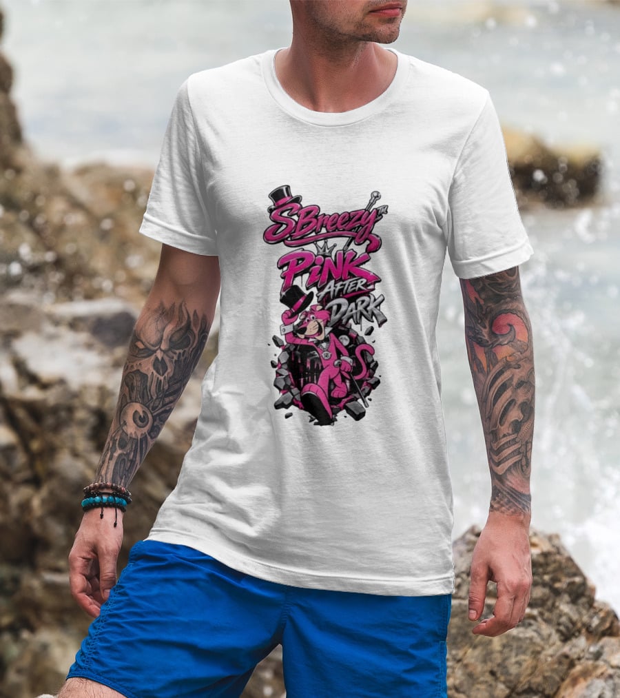 SBreezy Pink After Dark Cartoon T-Shirt