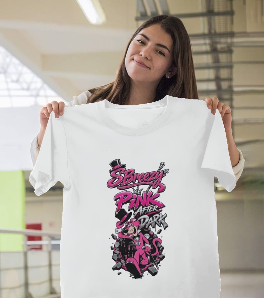 SBreezy Pink After Dark Cartoon T-Shirt