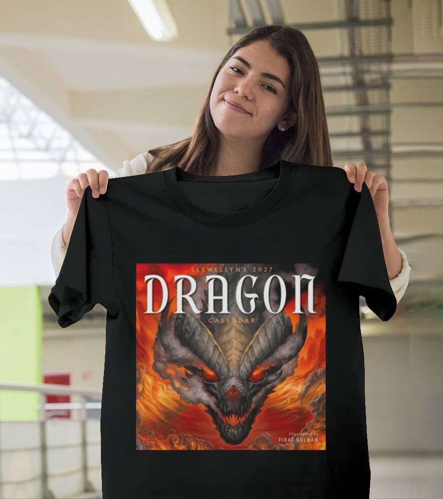 Llewellyn's 2027 Dragon Calendar Illustrated By Firat Solhan T-Shirt