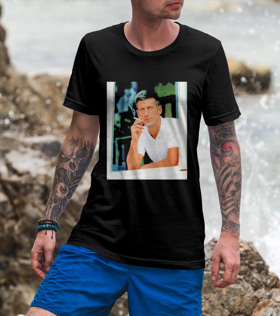 Novak Djokovic Smoking Tennis ATP Champion T-Shirt