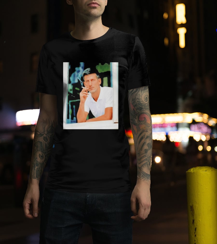 Novak Djokovic Smoking Tennis ATP Champion T-Shirt