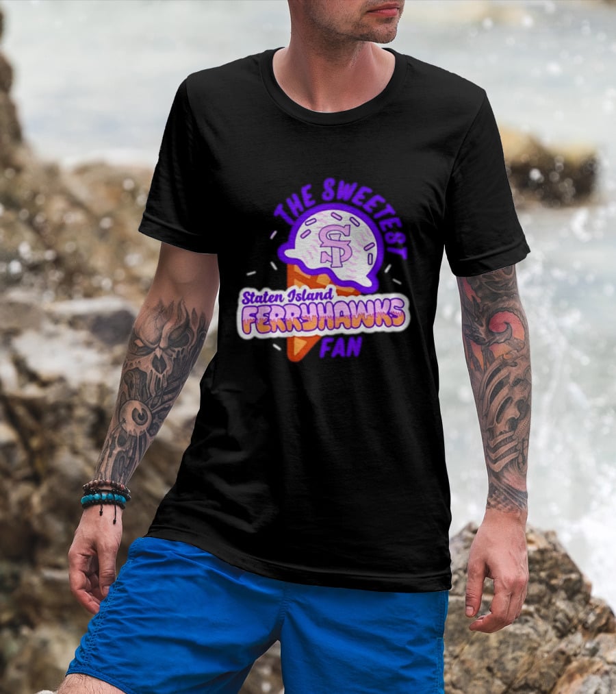 Staten Island Ferryhawks The Sweetest Fan Ice Cream Cone T-Shirt