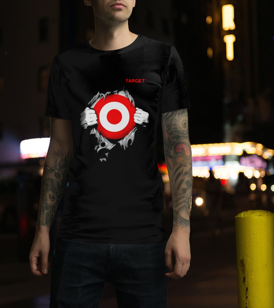 Target Ripped Chest Bullseye T-Shirt