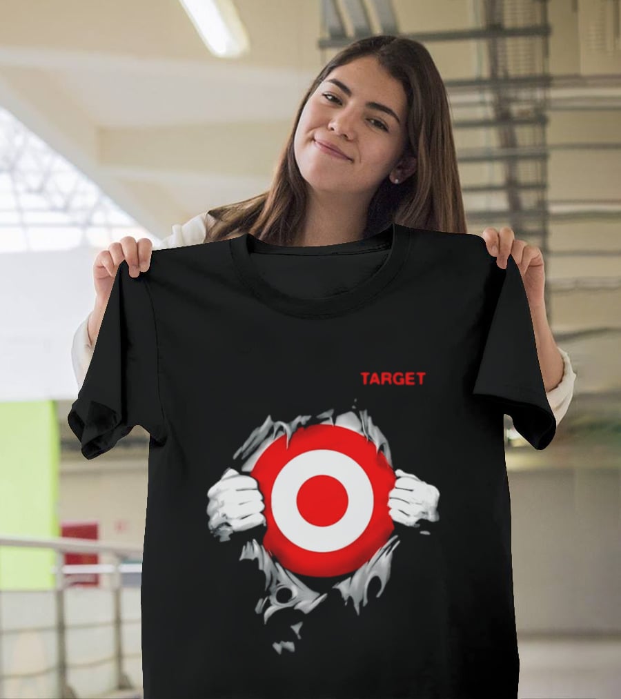 Target Ripped Chest Bullseye T-Shirt