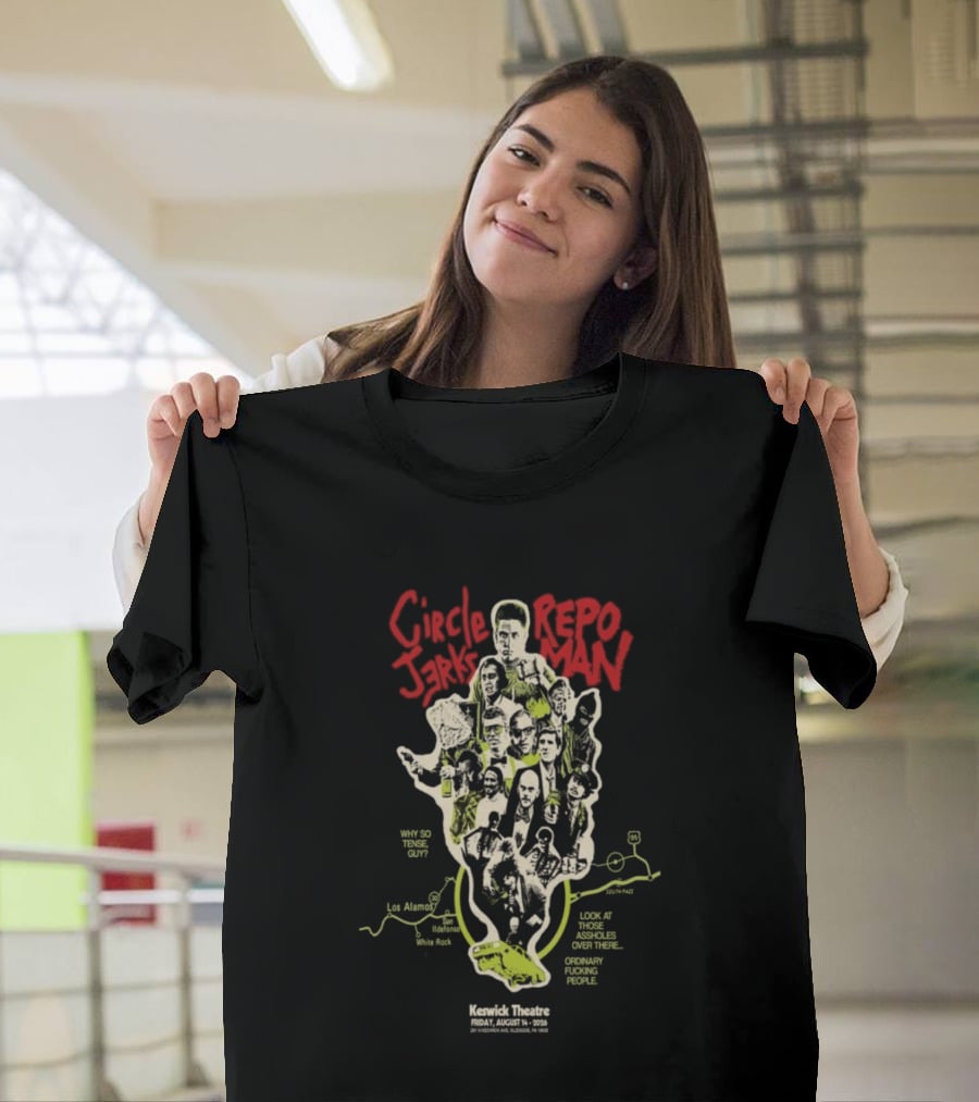 Circle Jerks X Repo Man August 14 2026 Keswick Theatre Glenside PA T-Shirt