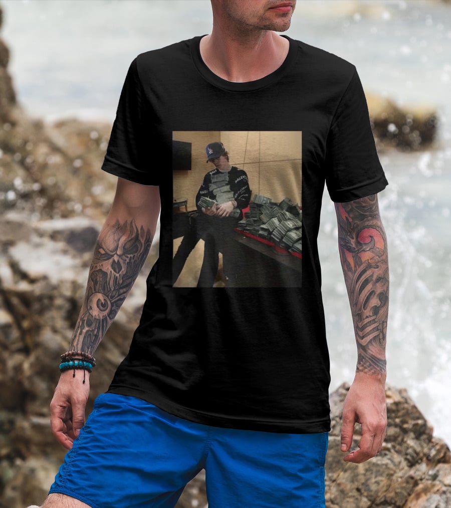 Balenciaga Black Stacks Of Cash T-Shirt