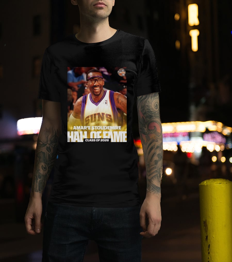 Amar'e Stoudemire Basketball Hall Of Fame Class Of 2026 Suns T-Shirt