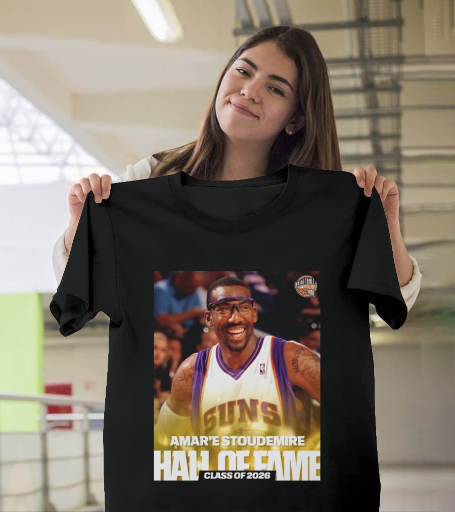 Amar'e Stoudemire Basketball Hall Of Fame Class Of 2026 Suns T-Shirt