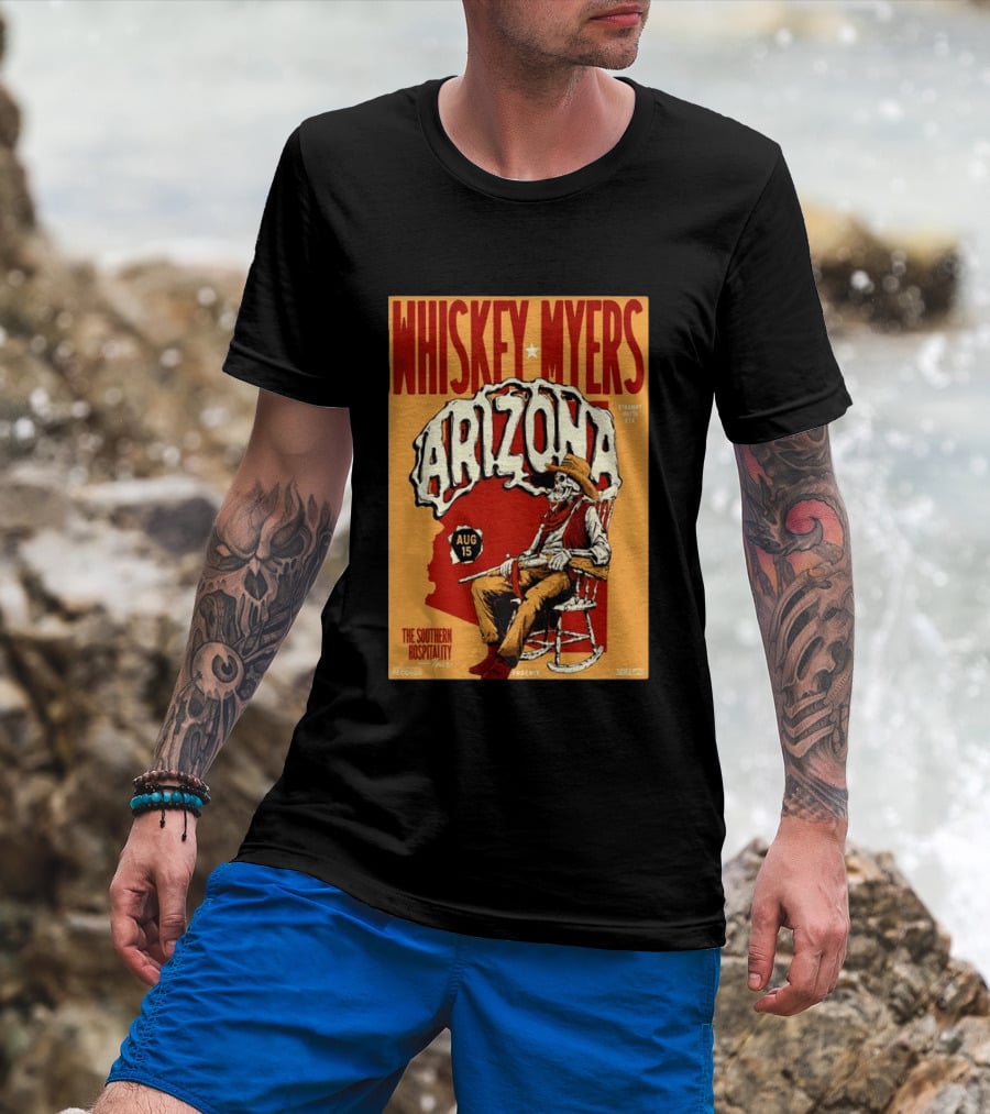 Whiskey Myers Arizona Aug 15 The Southern Hospitality Tour Phoenix 2026 T-Shirt