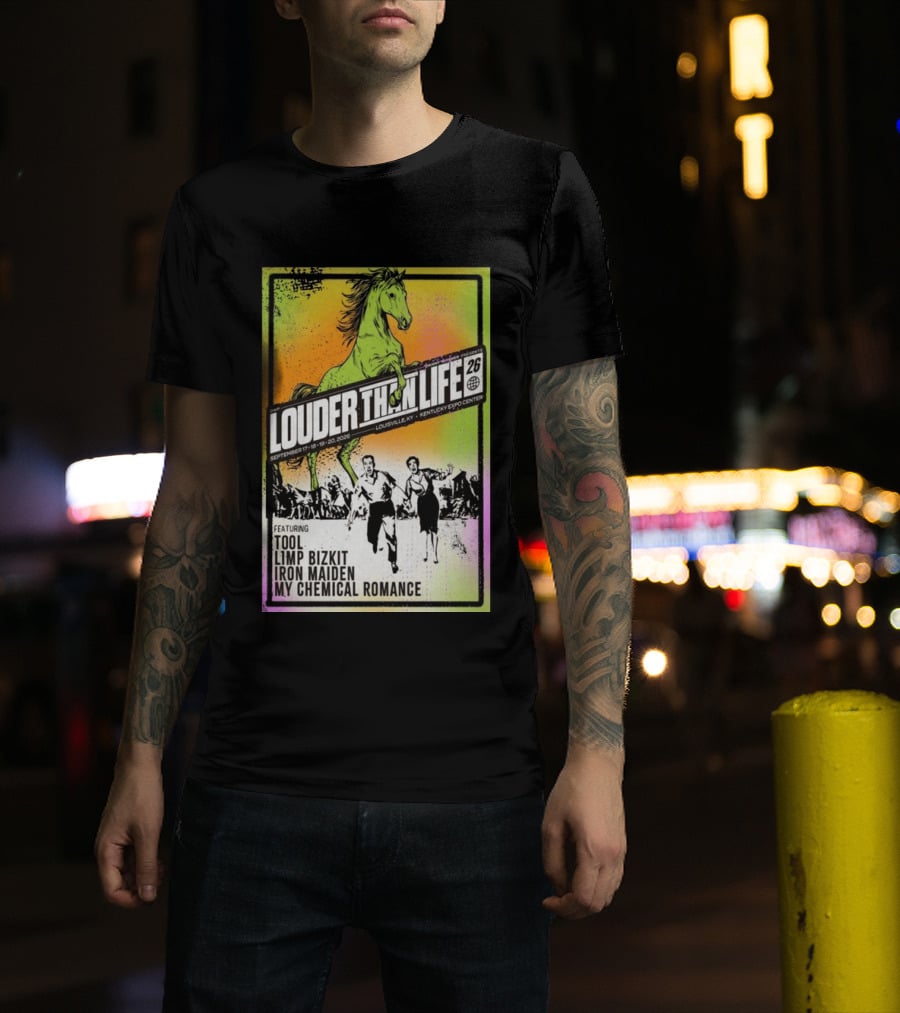 Louder Than Life 2026 Louisville KY Featuring Tool Limp Bizkit Iron Maiden My Chemical Romance T-Shirt