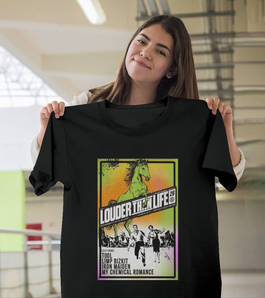 Louder Than Life 2026 Louisville KY Featuring Tool Limp Bizkit Iron Maiden My Chemical Romance T-Shirt