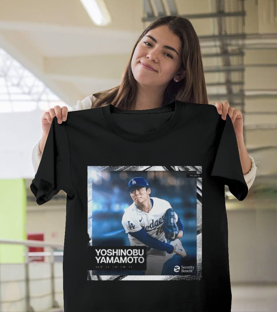 Yoshinobu Yamamoto Los Angeles Dodgers Security Benefit 2026 T-Shirt