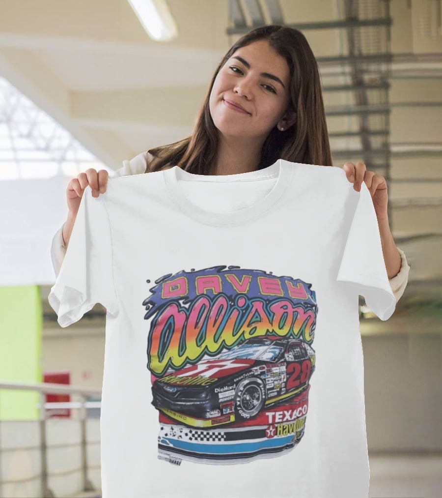 Davey Allison 28 Texaco Havoline Racing Ford Thunderbird T-Shirt