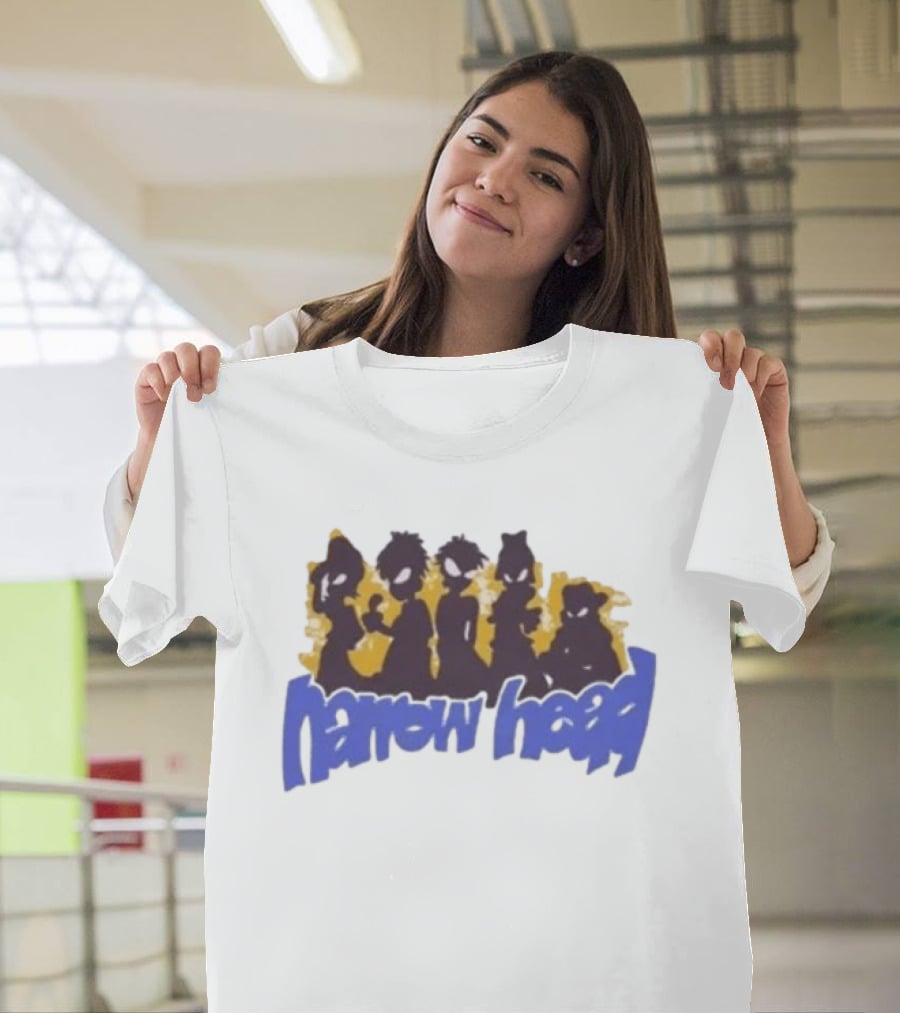 Narrow Head Silhouette Alien Characters T-Shirt