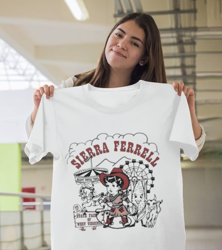 Sierra Ferrell State Fair West Virginia Lewisburg Aug 16 2026 Cowboy Ferris Wheel T-Shirt