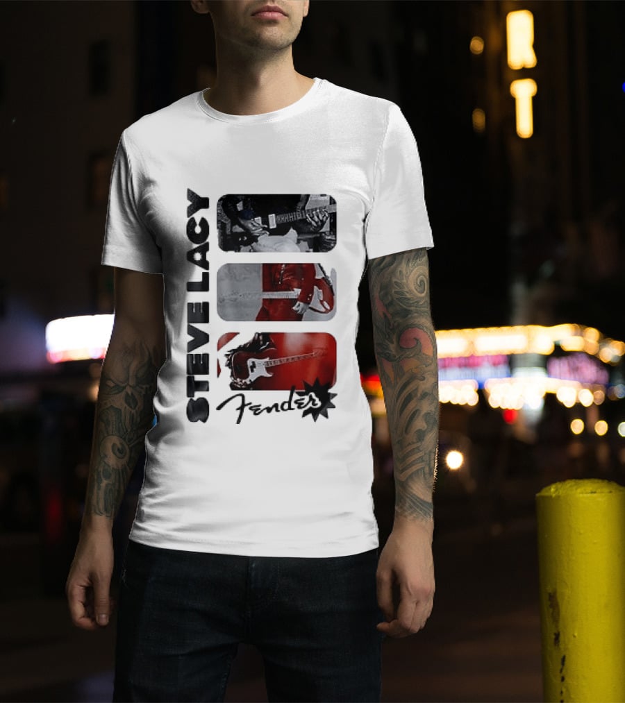 Steve Lacy Fender Oh Yeah Tour Guitar T-Shirt