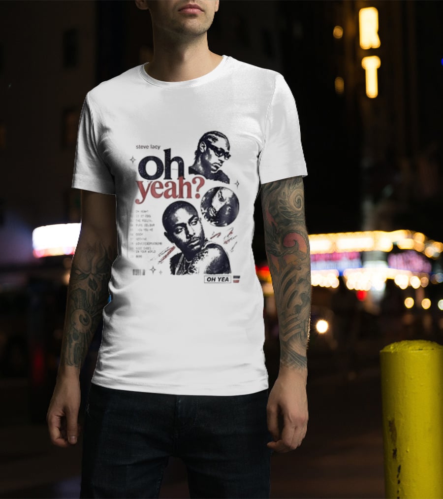 Steve Lacy Oh Yeah Tour 2022 Skeletons Tracklist 90879 T-Shirt