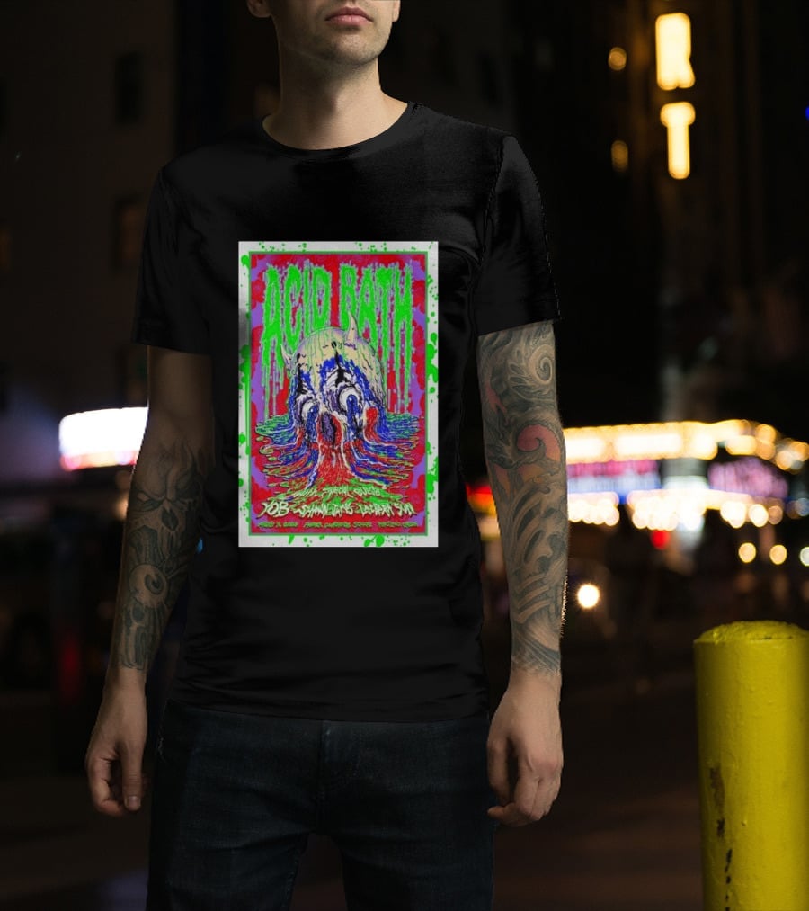 Acid Bath Special Guests Yob Summoner's Enigma Tour August 29 2026 Crystal Ballroom Portland Oregon T-Shirt