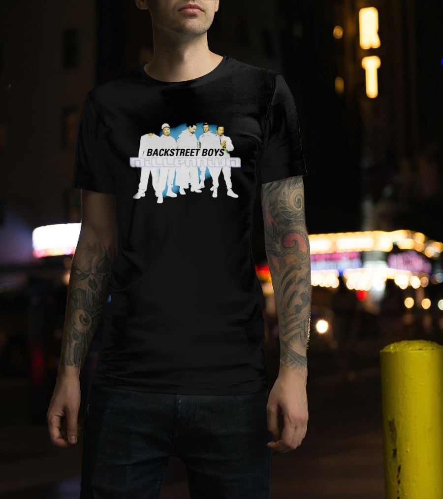 Backstreet Boys Millennium 90s Pop Boy Band Iconic Album Cover T-Shirt