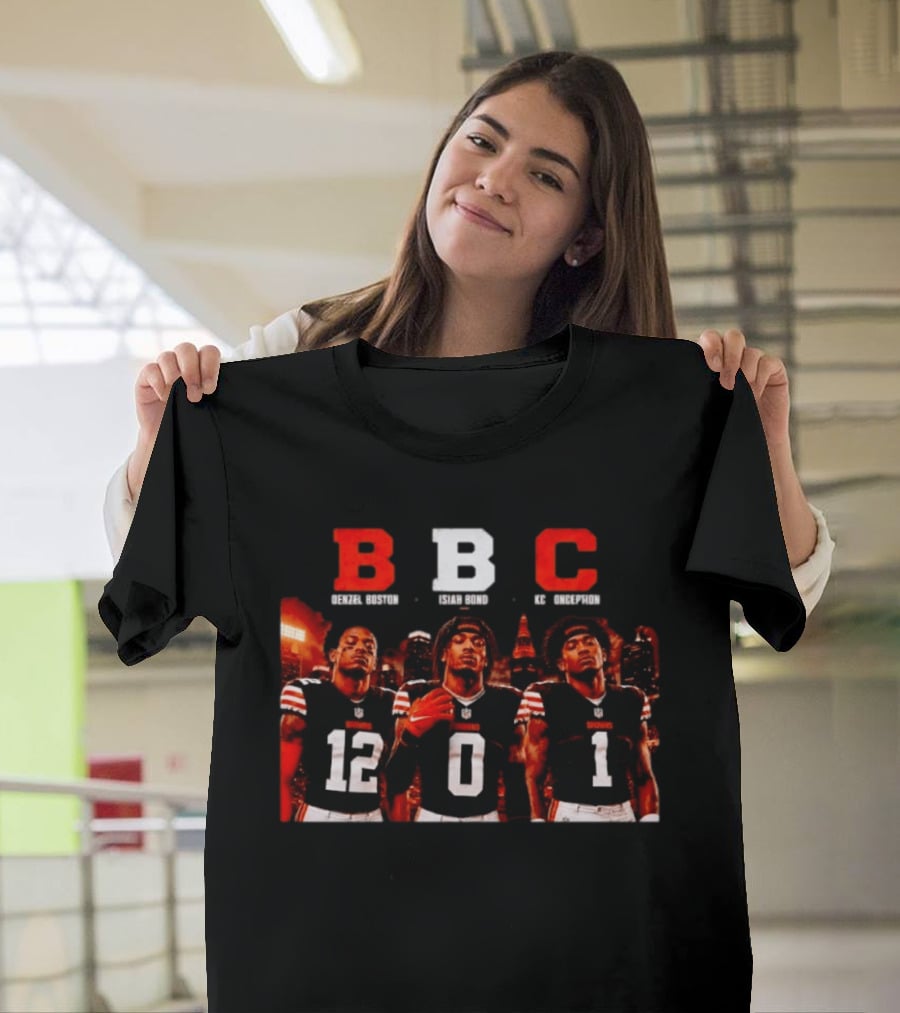 BBC Trio Denzel Boston Isiah Bond KC Conception Cleveland Browns T-Shirt