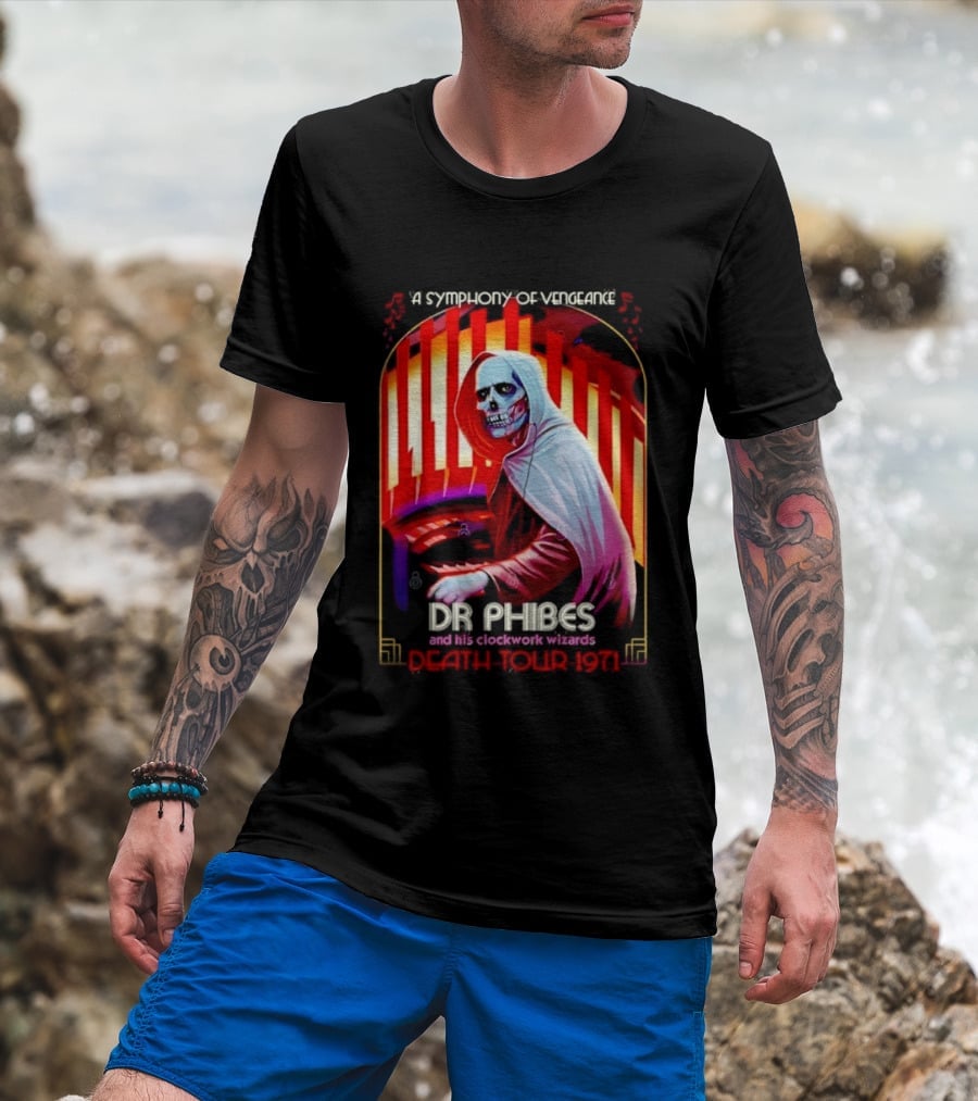 Dr Phibes And His Work Wizards A Symphony Of Vengeance Death Tour 1971 T-Shirt