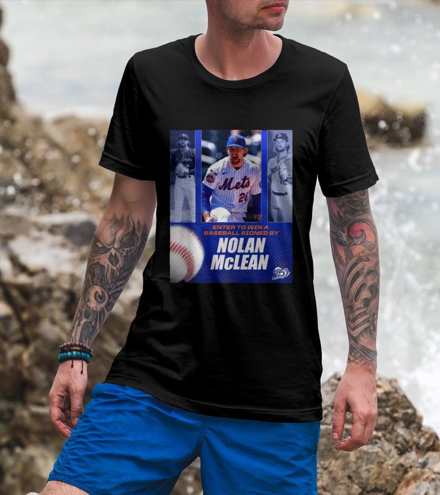 Enter To Win A Baseball Signed By Nolan McLean Mets 26 Celebrating 25 Years T-Shirt