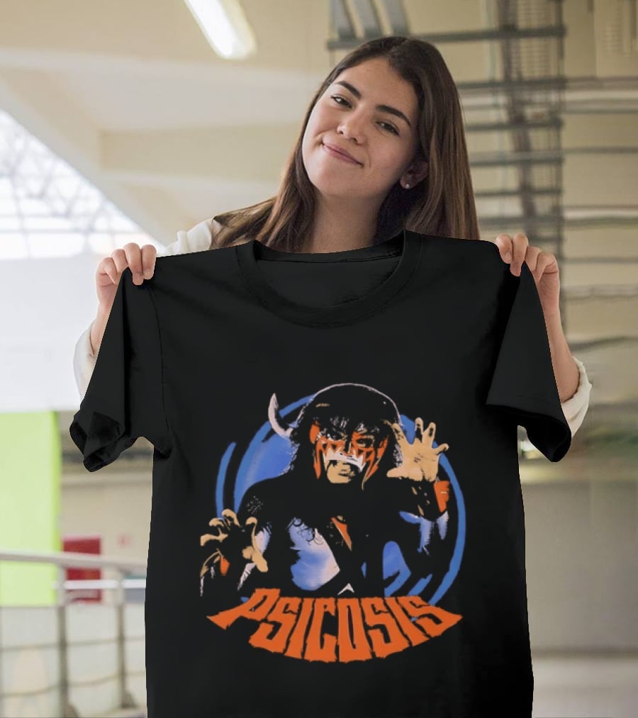 Psicosis Lucha Libre Wrestler Iconic Mask T-Shirt