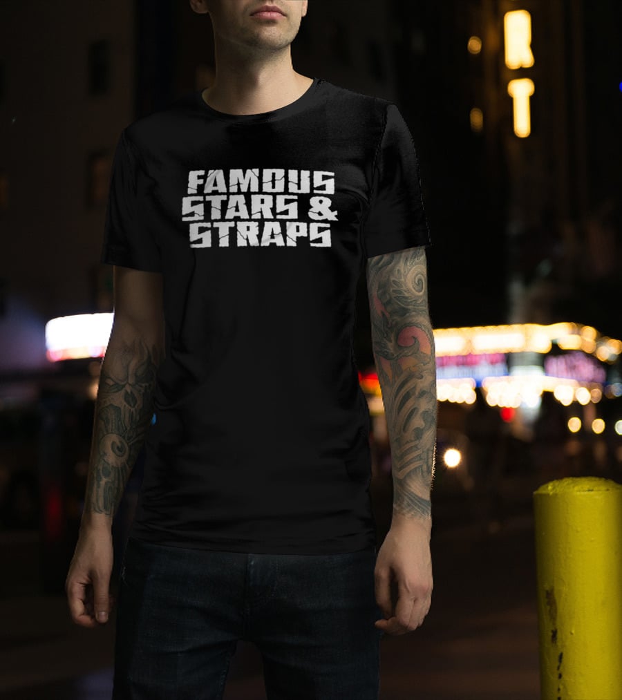 Famous Stars And Straps Giant Block Cap T-Shirt