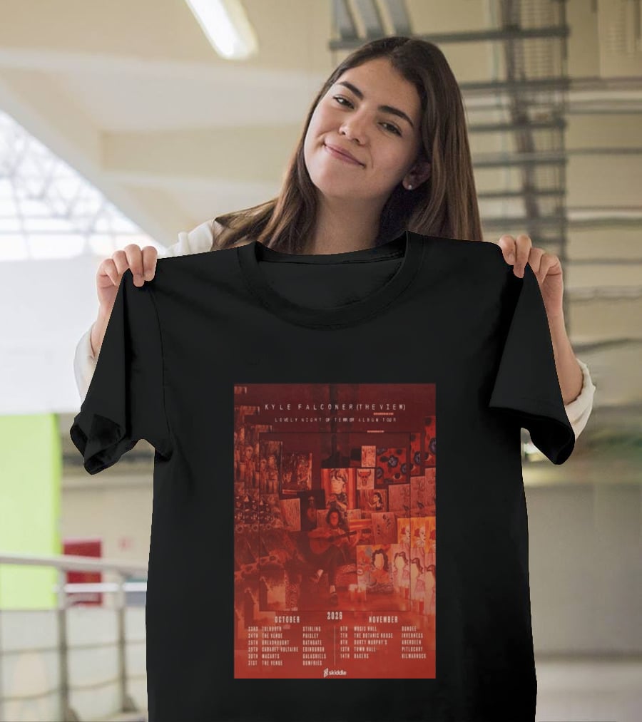 Kyle Falconer The View Lovely Night Of Terror Album Tour 2026 October November Scotland Dates T-Shirt