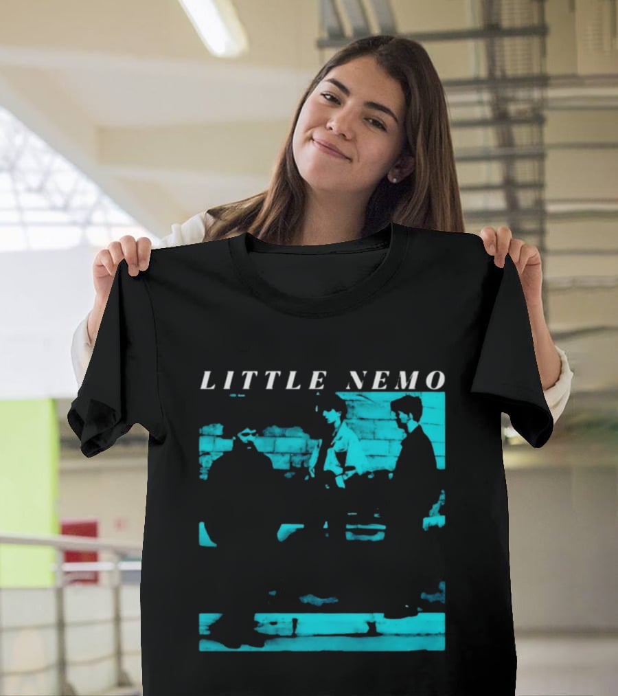 Little Nemo Post Punk Alternative Rock Band Aqua Blue Distressed T-Shirt