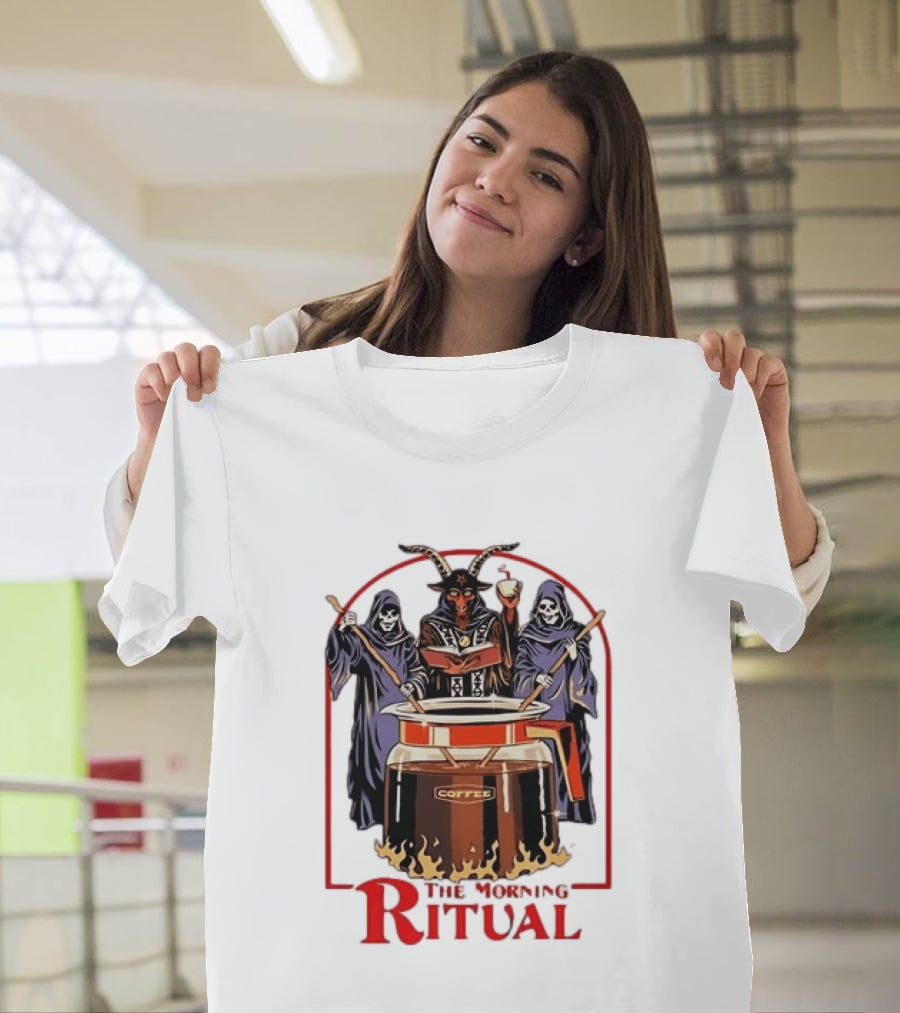 Ritual Coffee Grim Reaper Satanic Morning T-Shirt