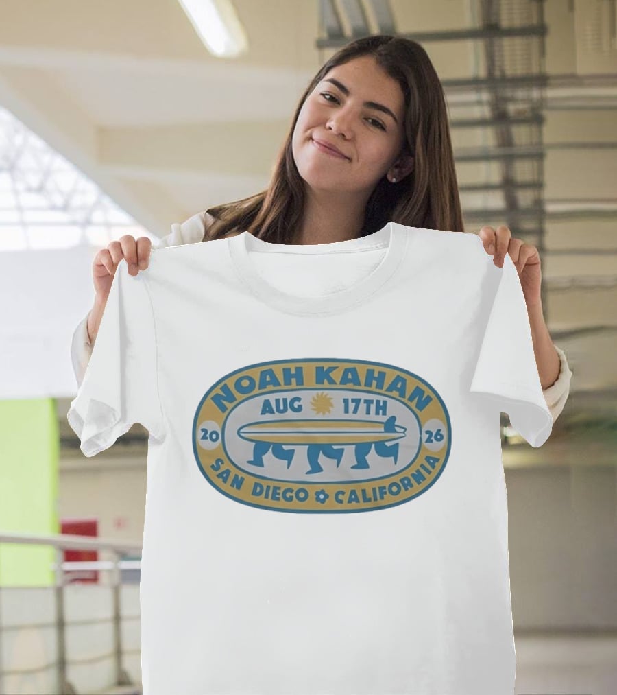 Noah Kahan Aug 17th 2026 San Diego California T-Shirt