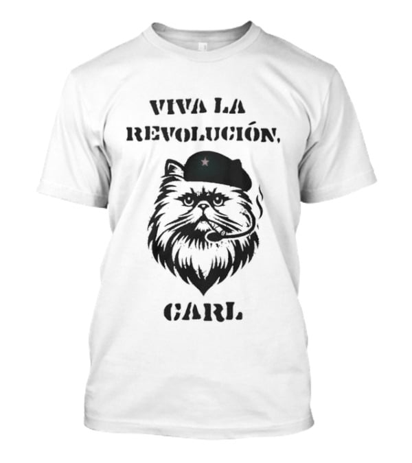 Viva La Revolución Carl Beret Cat T-Shirt