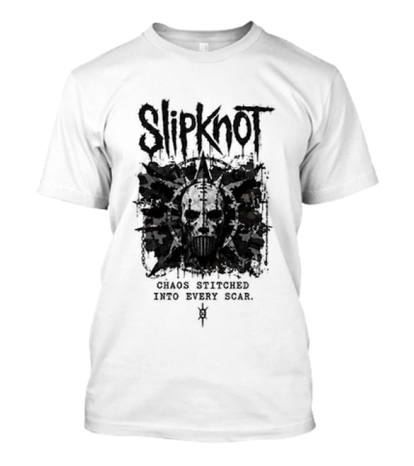 Slipknot Chaos Stitched Into Every Scar Grunge Mask T-Shirt