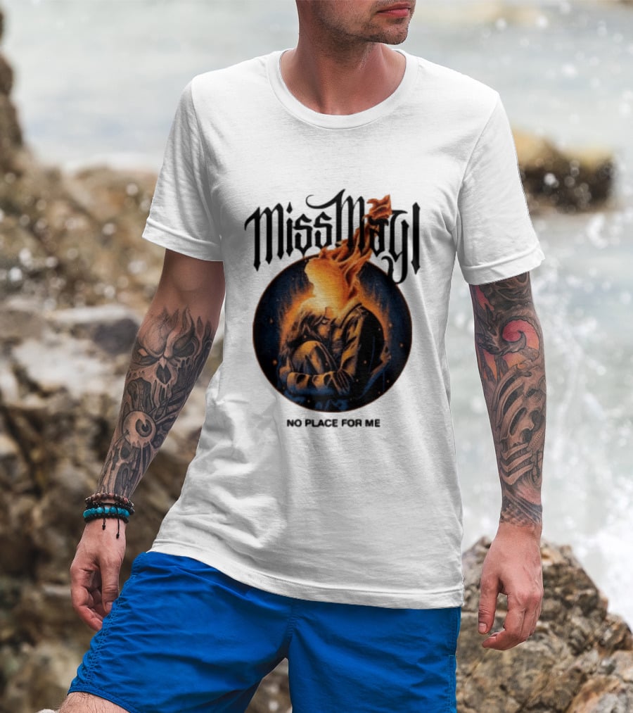 Miss May I No Place For Me Solid State Records Store White Black Ringer T-Shirt