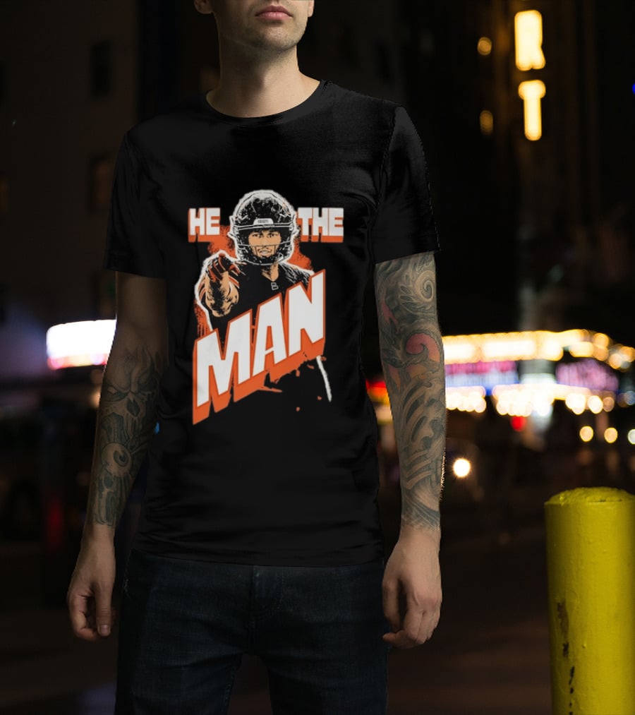 Caleb Williams He The Man Chicago Bears Fan T-Shirt