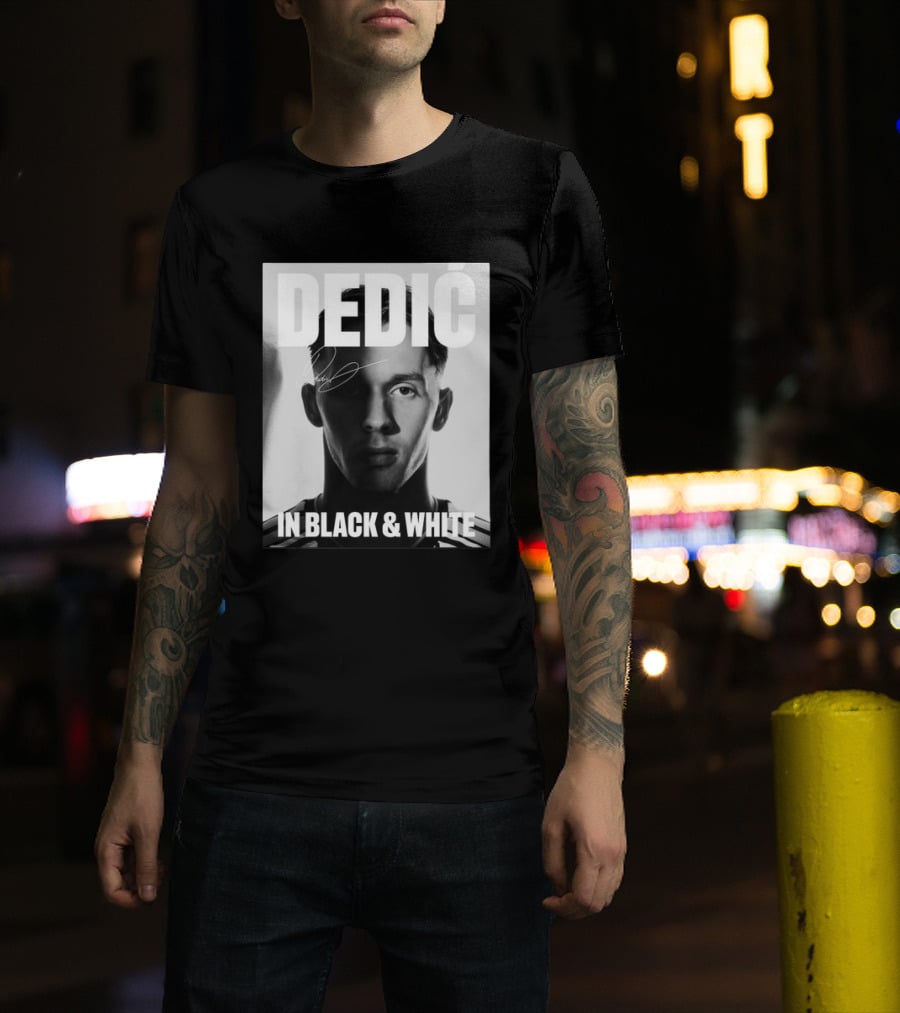 Dedić In Black & White Monochrome T-Shirt