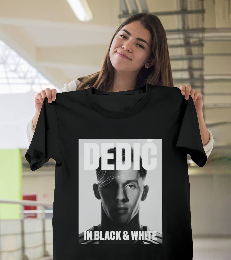 Dedić In Black & White Monochrome T-Shirt