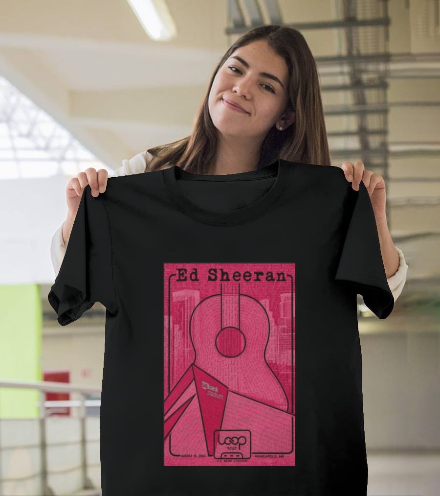 Ed Sheeran Loop Tour August 15 2026 U.S. Bank Stadium Minneapolis MN T-Shirt