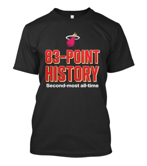 Miami Heat Bam Adebayo 83 Point History Second Most All Time T-Shirt