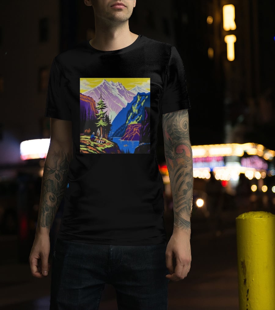 Zach Bryan Aug 13 14 2026 Denver Colorado Mountain Landscape Scenic T-Shirt