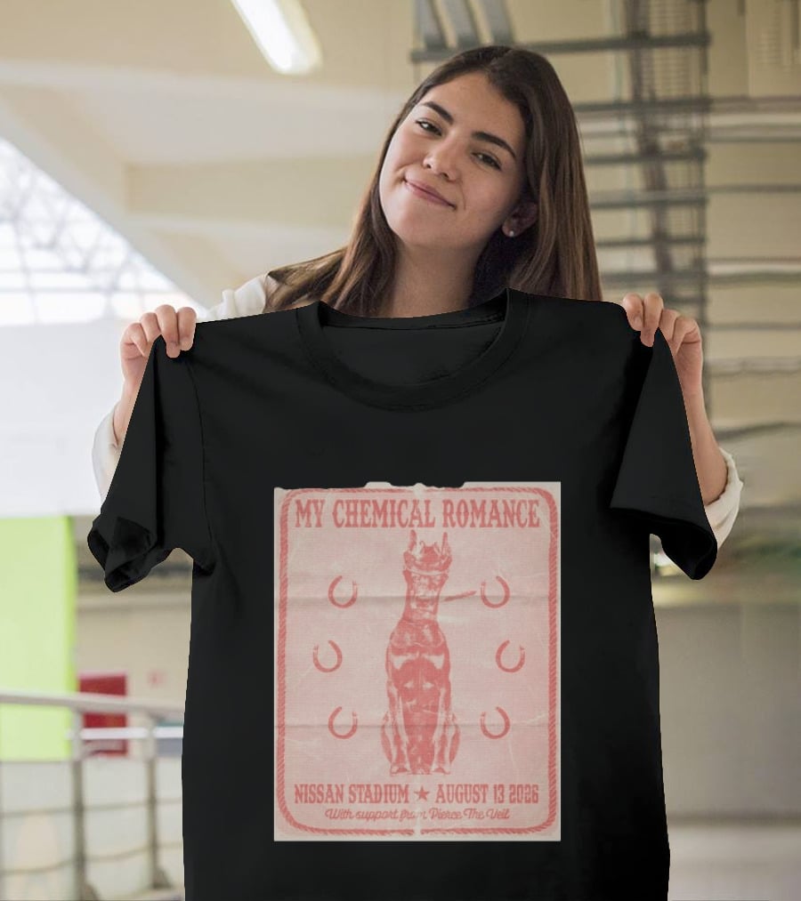 My Chemical Romance Nissan Stadium August 13 2026 With Support From Pierce The Veil T-Shirt