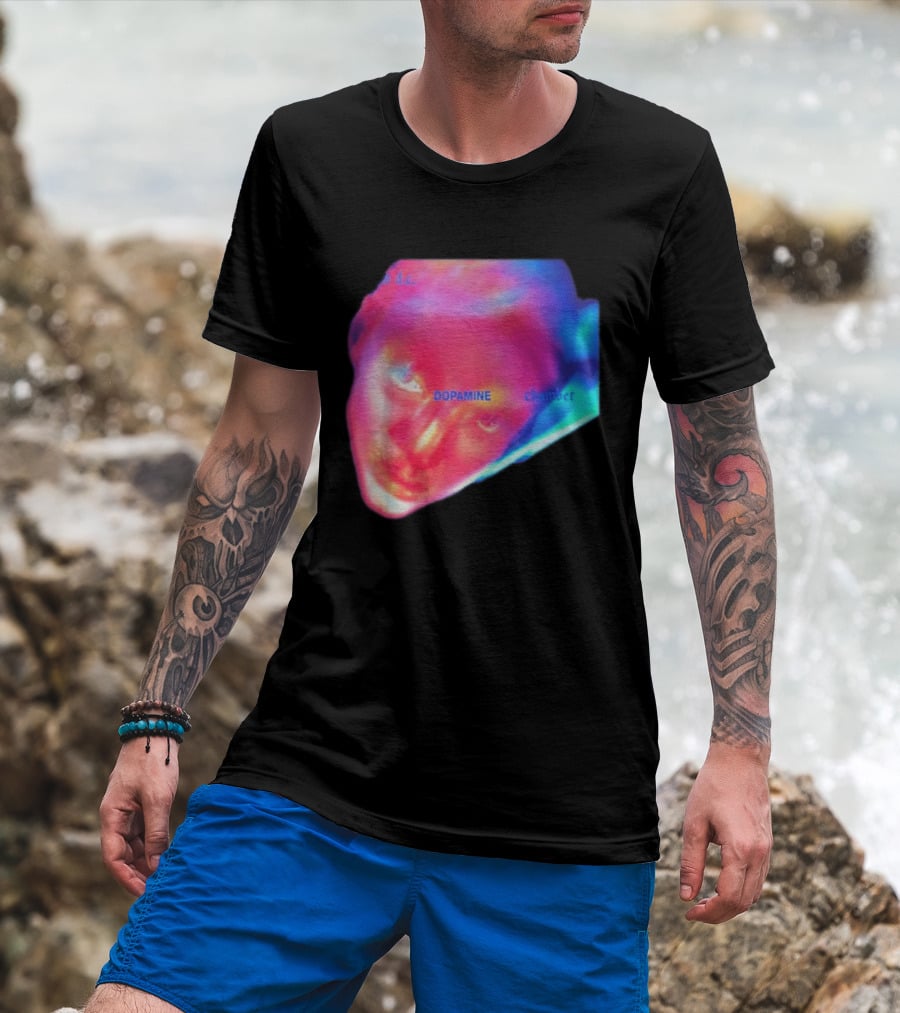 Fontaines D.C. Dopamine Chamber Album Cover Art Face T-Shirt