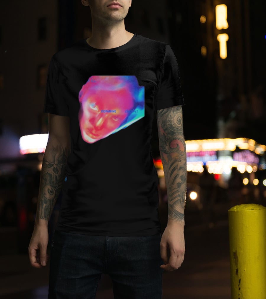 Fontaines D.C. Dopamine Chamber Album Cover Art Face T-Shirt
