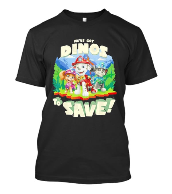 Paw Patrol We've Got Dinos To Save Marshall Adventure With Dinosaurs T-Shirt