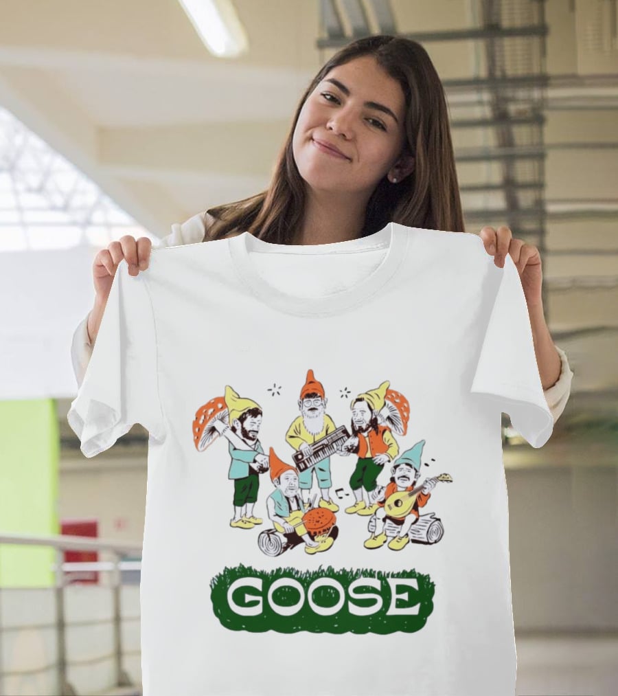 Goose Band Garden Gnome Music Festival Indie Rock T-Shirt
