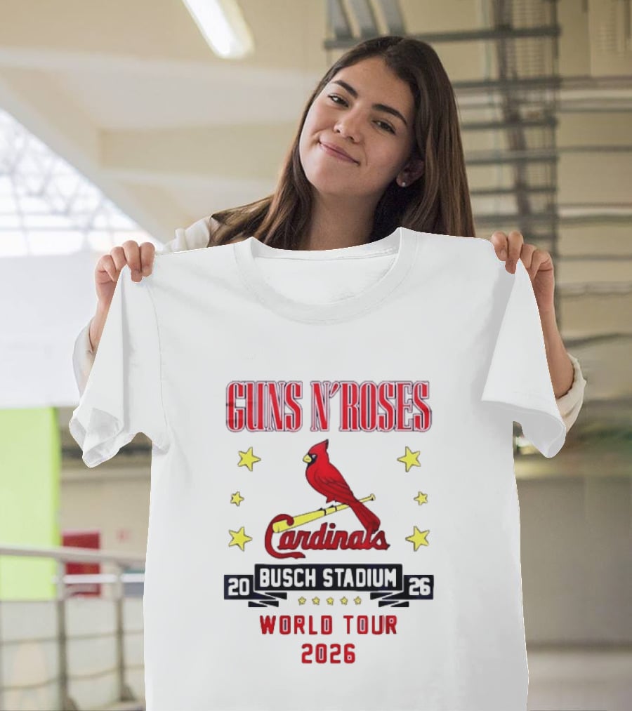 Guns N' Roses Busch Stadium St Louis Cardinals World Tour 2026 T-Shirt