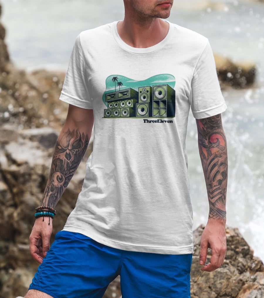 Three Eleven 311 Band Palm Trees Speakers Raglan T-Shirt